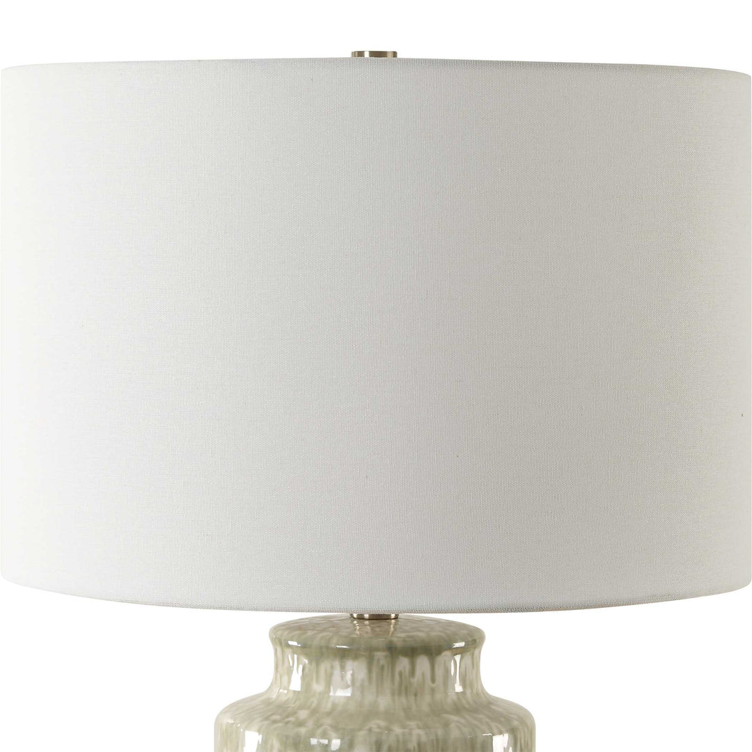 American Home Furniture Uttermost Laurel Sage Ceramic Table Lamp
