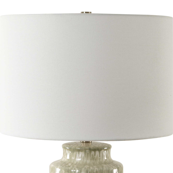 American Home Furniture Uttermost Laurel Sage Ceramic Table Lamp