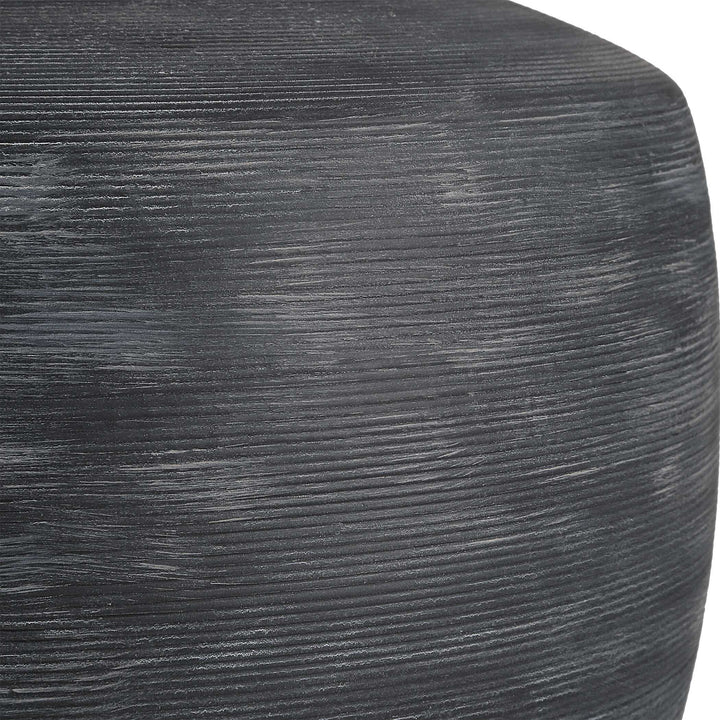 American Home Furniture Uttermost Graphite Ribbed Table Lamp