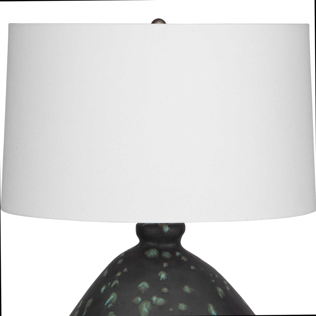 American Home Furniture Uttermost Killarney Distressed Green Table Lamp