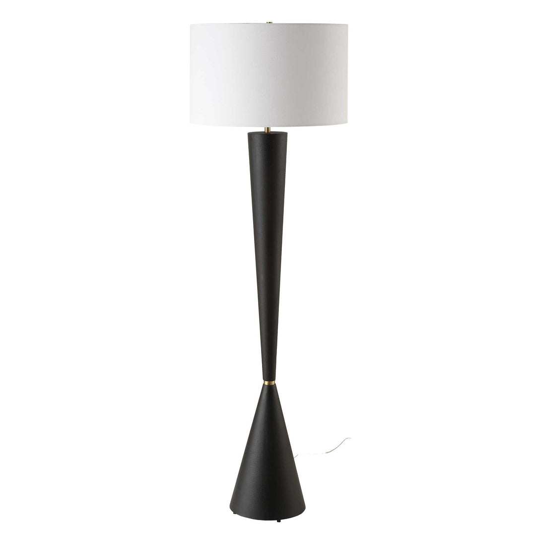 American Home Furniture Uttermost Layla Black Tapered Floor Lamp