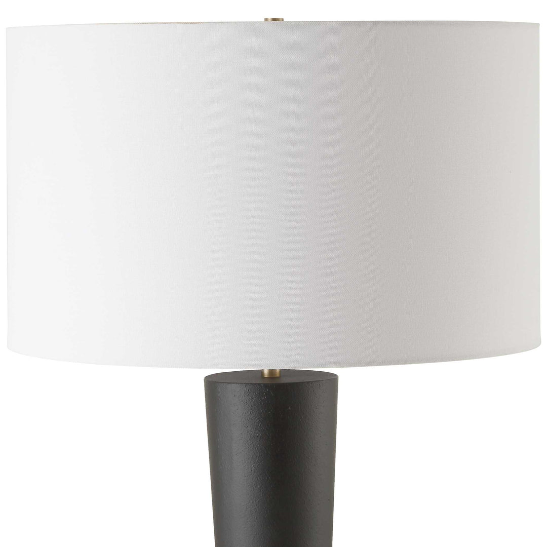 American Home Furniture Uttermost Layla Black Tapered Floor Lamp