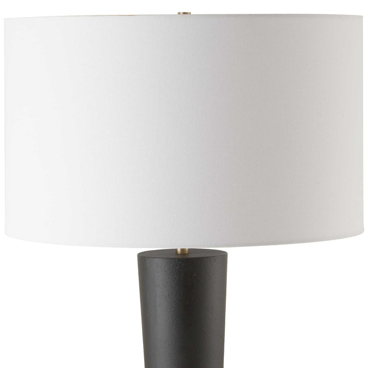 American Home Furniture Uttermost Layla Black Tapered Floor Lamp