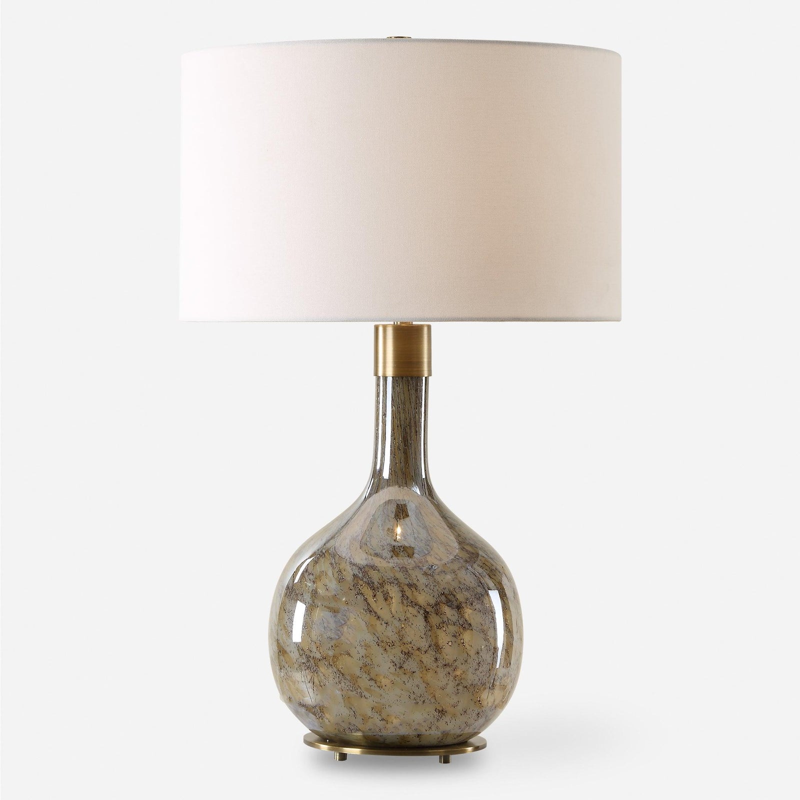 Uttermost Rhine Brown Glass Table Lamp TABLE LAMPS