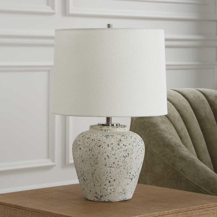 American Home Furniture Uttermost Rupture Aged Ivory Table Lamp