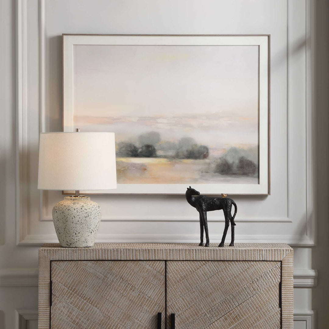 American Home Furniture Uttermost Rupture Aged Ivory Table Lamp