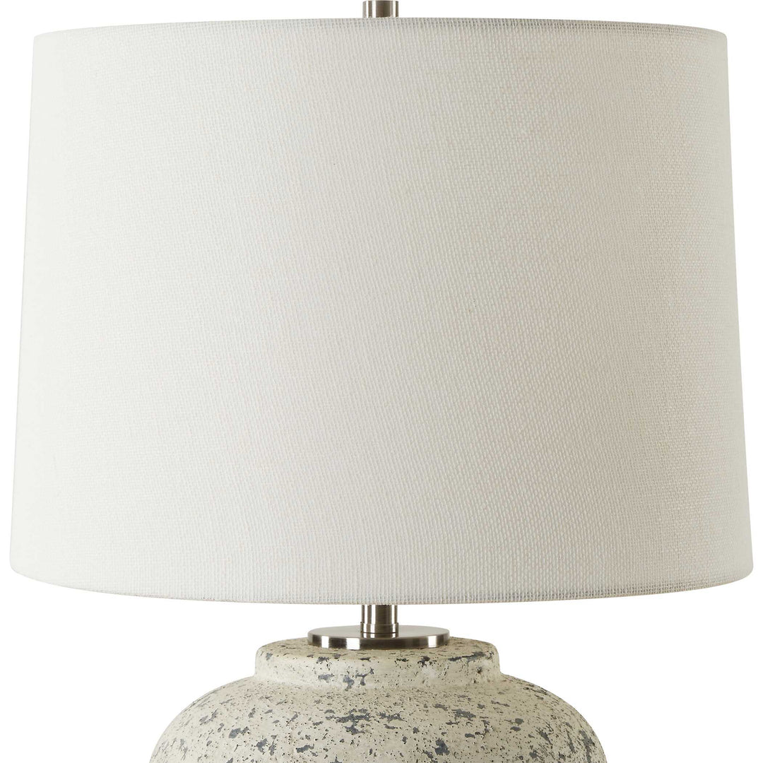 American Home Furniture Uttermost Rupture Aged Ivory Table Lamp
