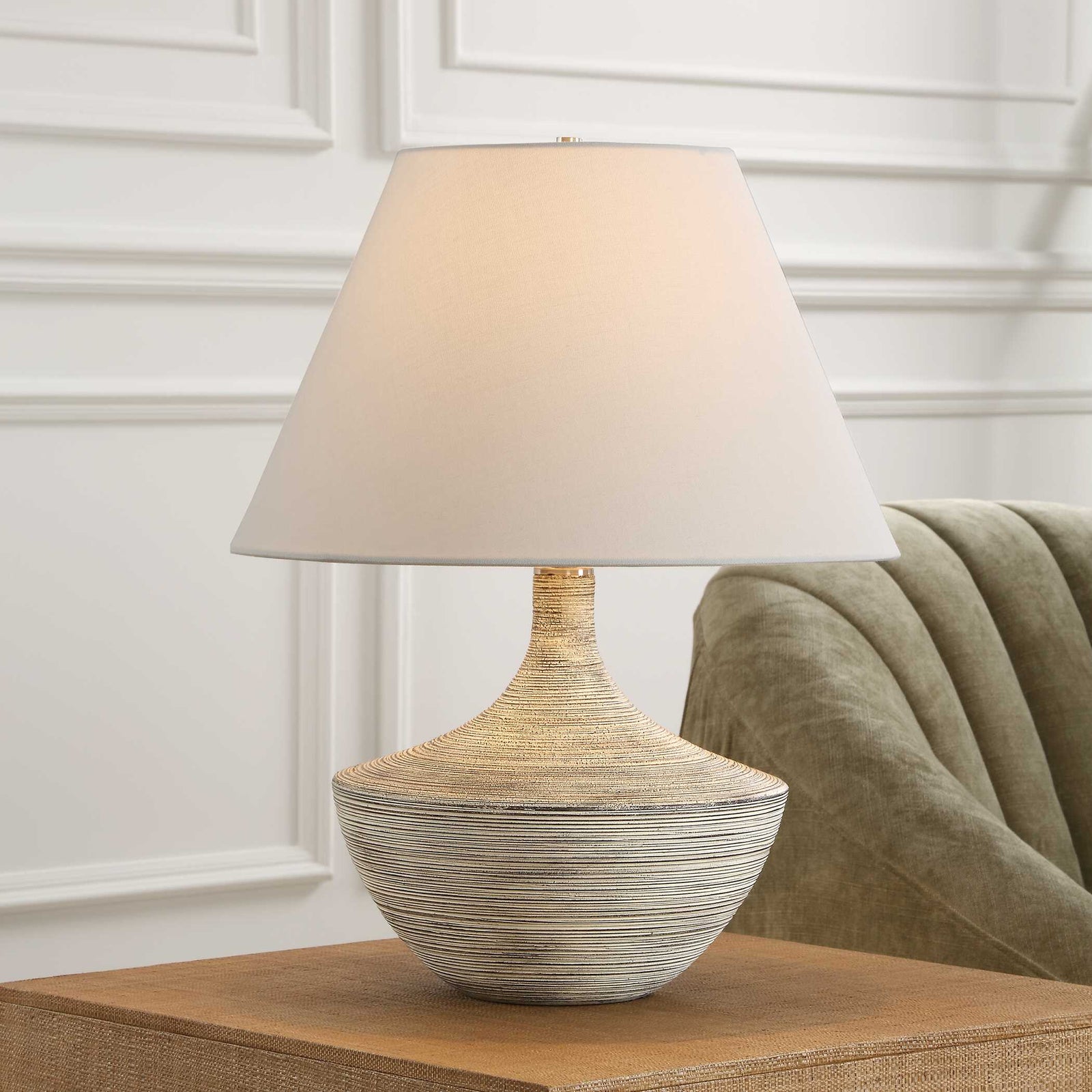 American Home Furniture Uttermost Carafe Ceramic Table Lamp