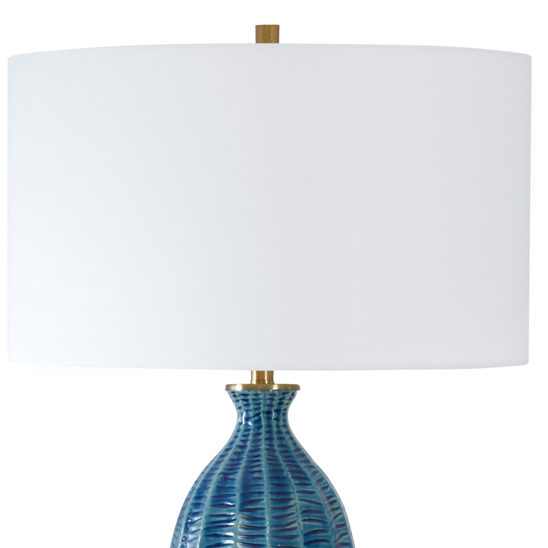 American Home Furniture | Uttermost - Bixby Blue Table Lamp