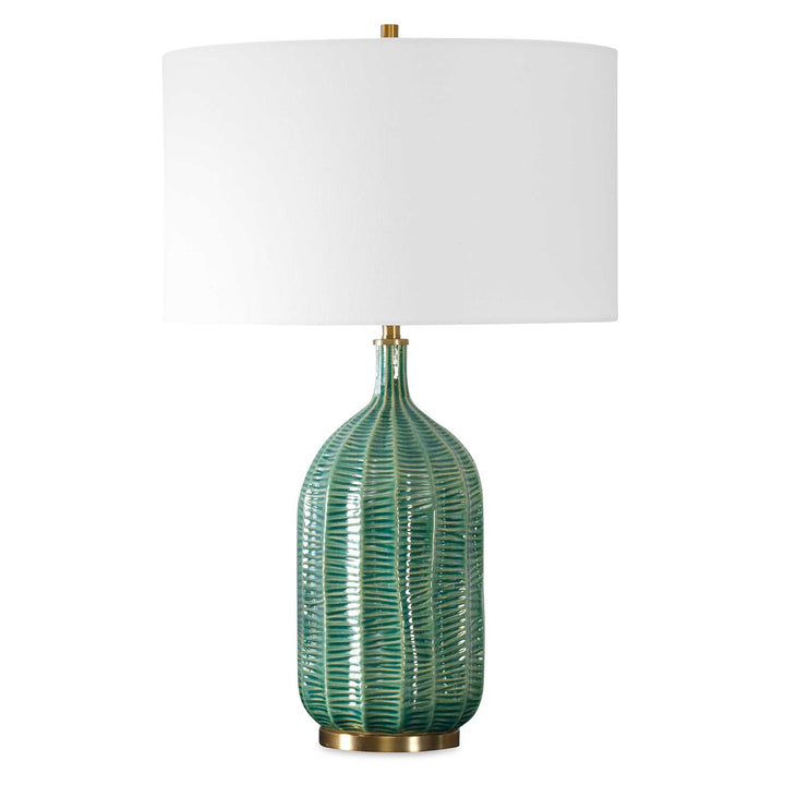American Home Furniture Uttermost Bixby Green Table Lamp