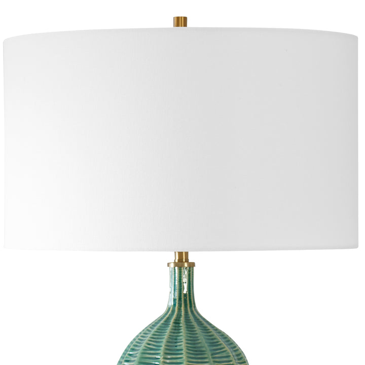 American Home Furniture | Uttermost - Bixby Green Table Lamp