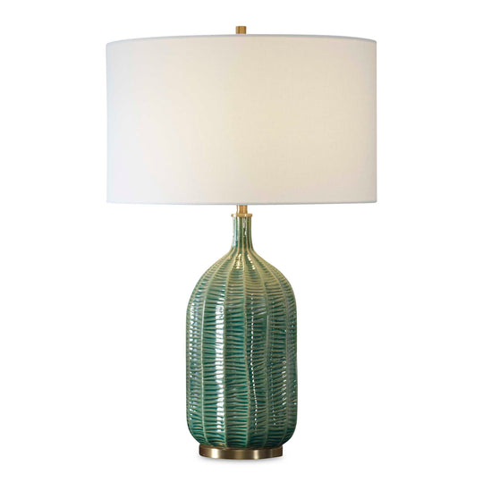 American Home Furniture Uttermost Bixby Green Table Lamp