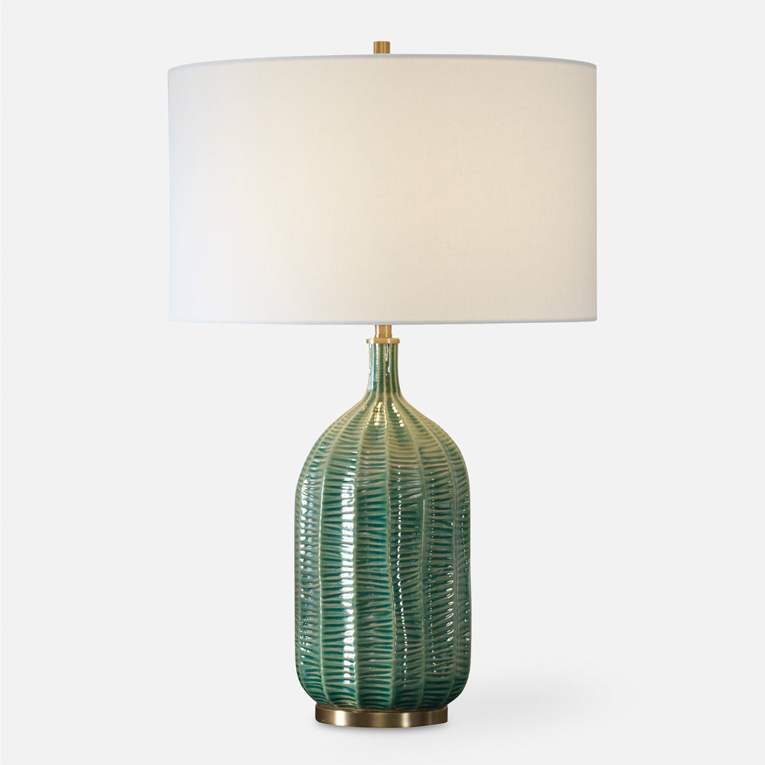 American Home Furniture | Uttermost - Bixby Green Table Lamp