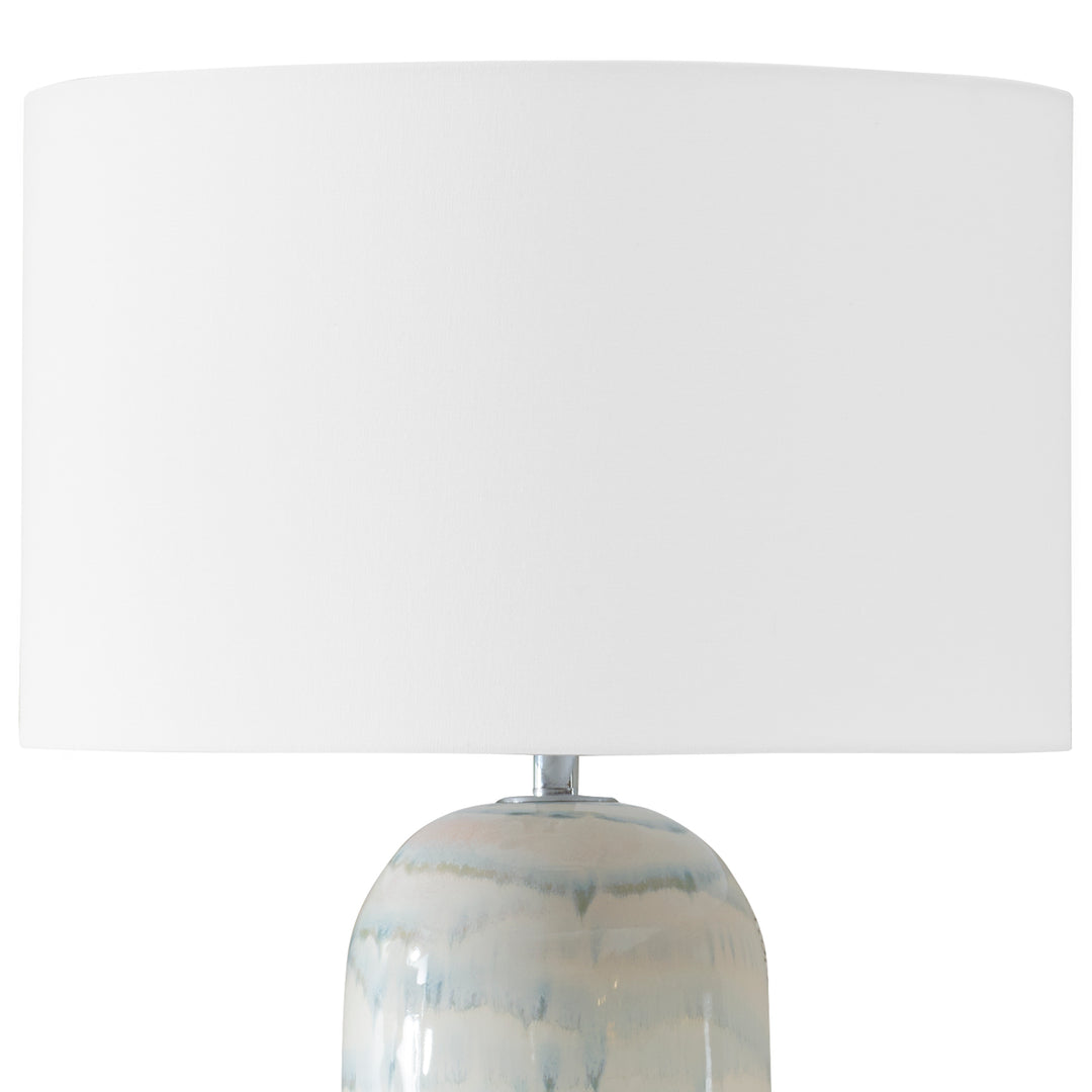 American Home Furniture | Uttermost - Arden White Glaze Table Lamp