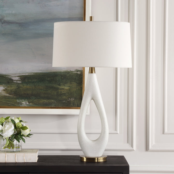 American Home Furniture | Uttermost - Promenade White Table Lamp