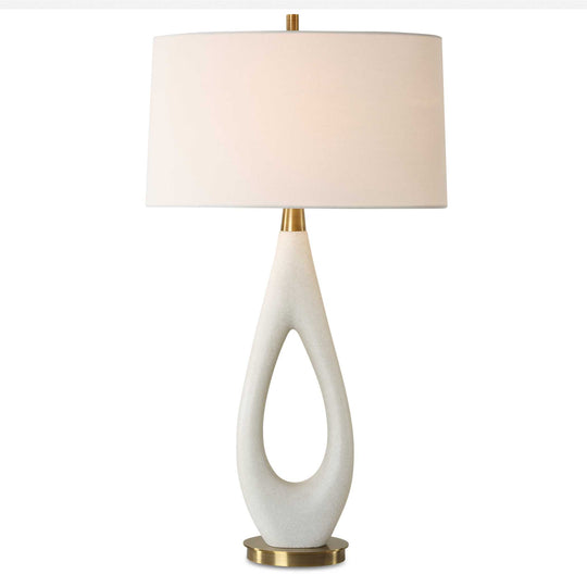 American Home Furniture Uttermost Promenade White Table Lamp