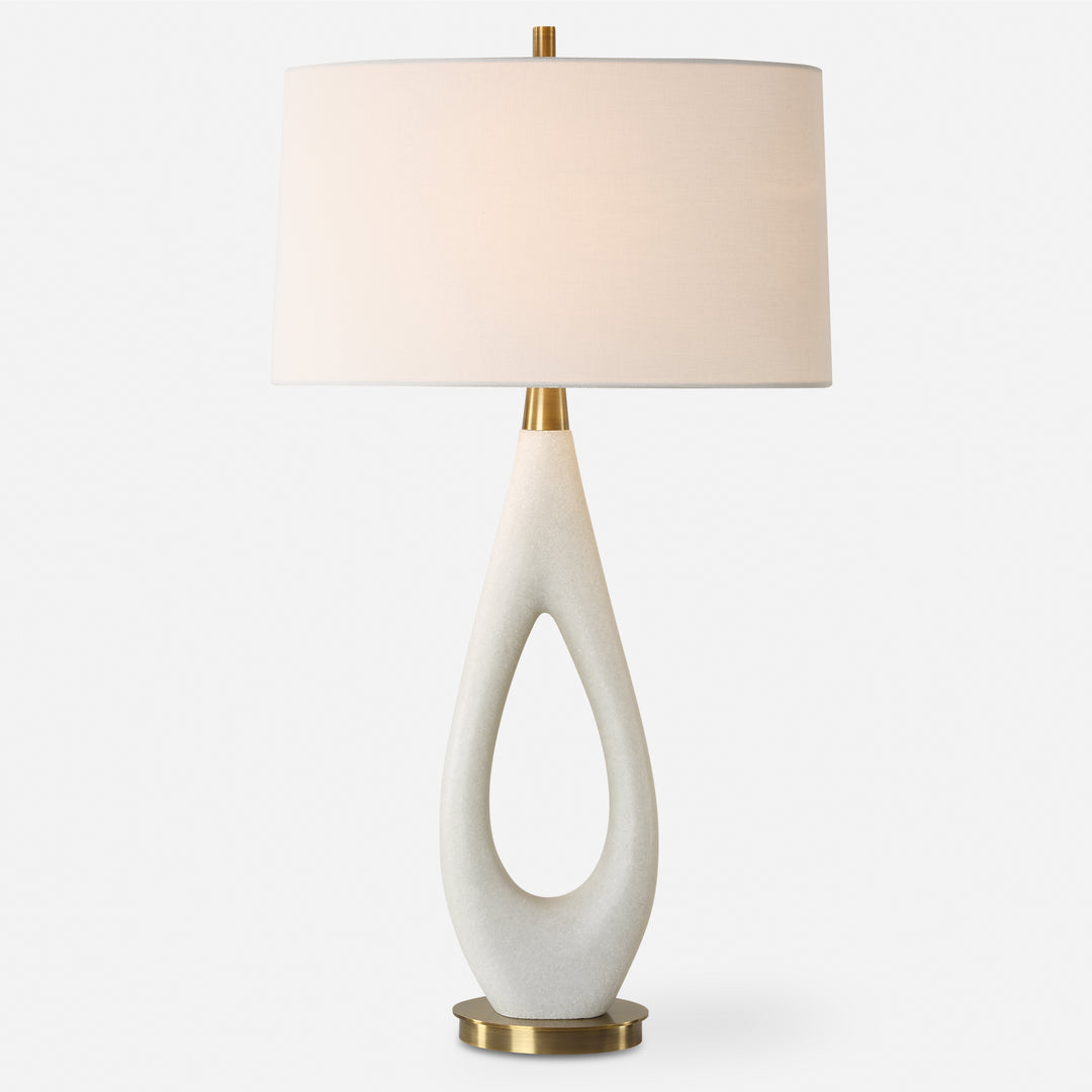 American Home Furniture | Uttermost - Promenade White Table Lamp