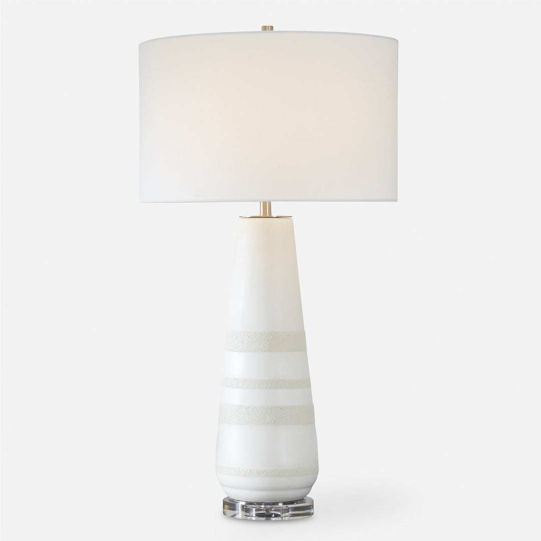 American Home Furniture | Uttermost - Santino Crackled Ivory Table Lamp