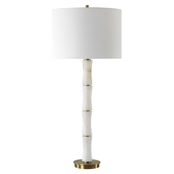 American Home Furniture Uttermost Unify Alabaster Table Lamp