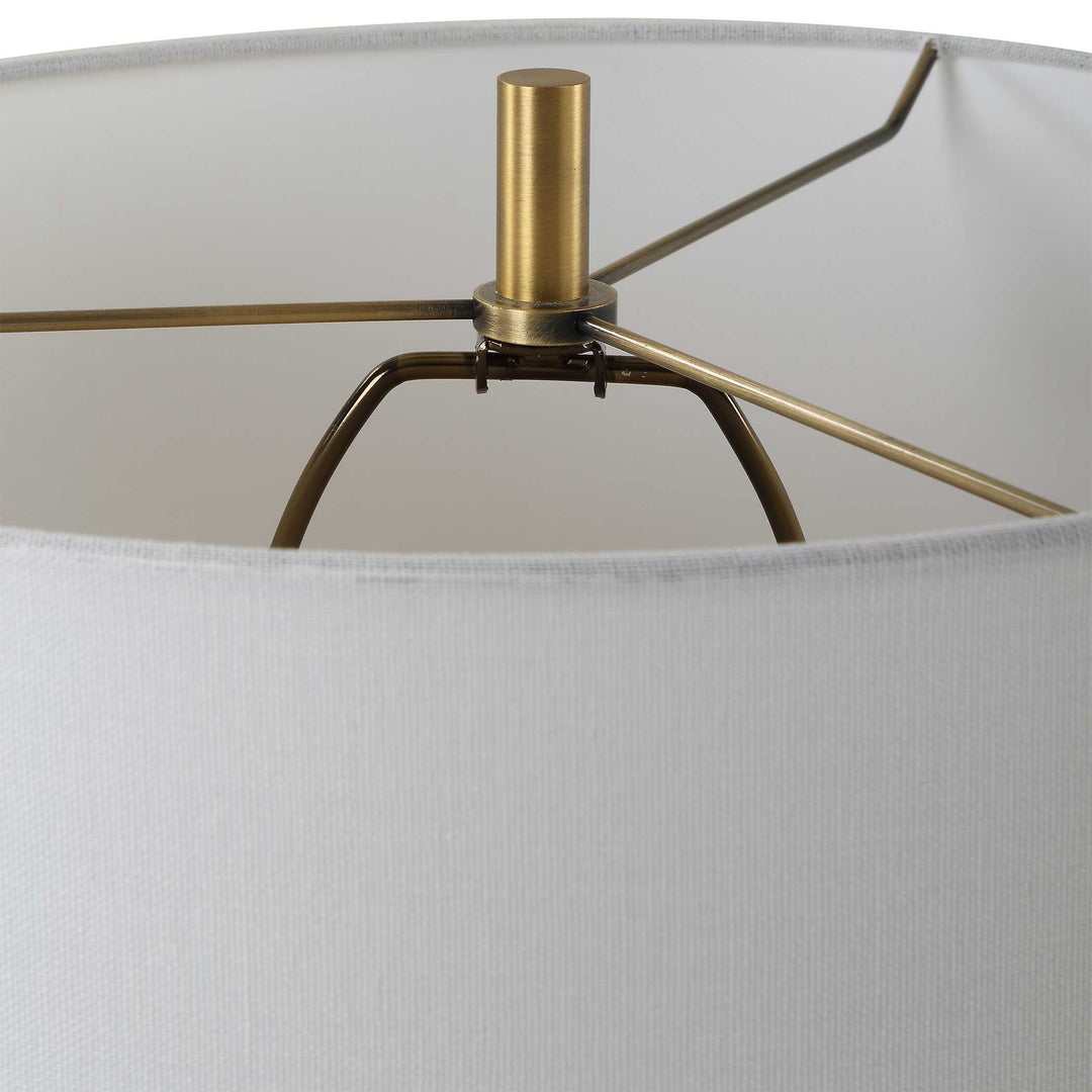 American Home Furniture Uttermost Unify Alabaster Table Lamp