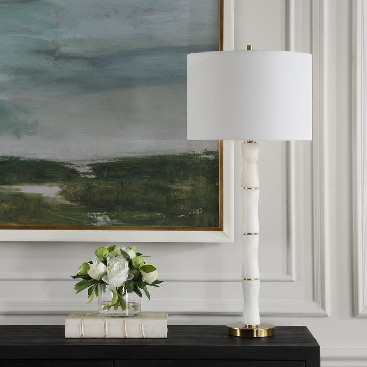 American Home Furniture | Uttermost - Unify Alabaster Table Lamp