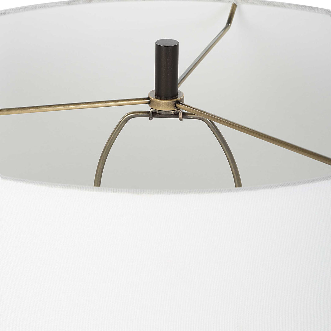 American Home Furniture Uttermost Fralin White Table Lamp