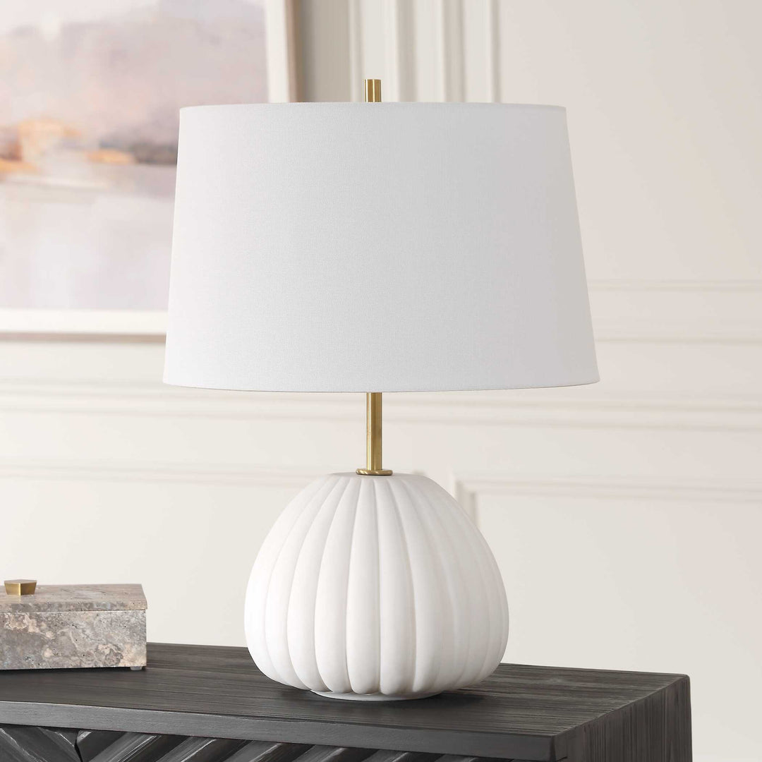 American Home Furniture Uttermost Lynna Ivory Table Lamp
