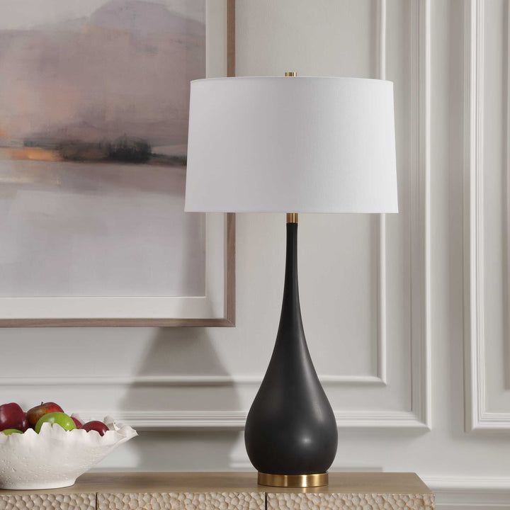 American Home Furniture Uttermost Nocturnal Black Table Lamp