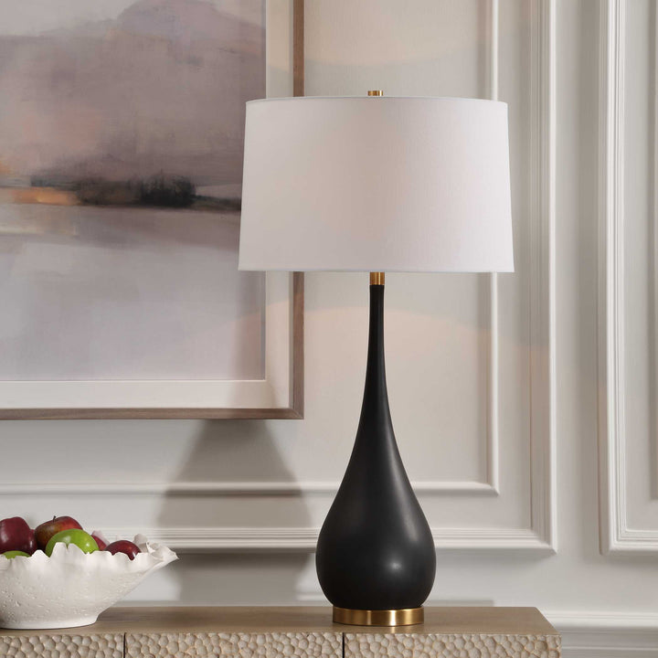 American Home Furniture Uttermost Nocturnal Black Table Lamp