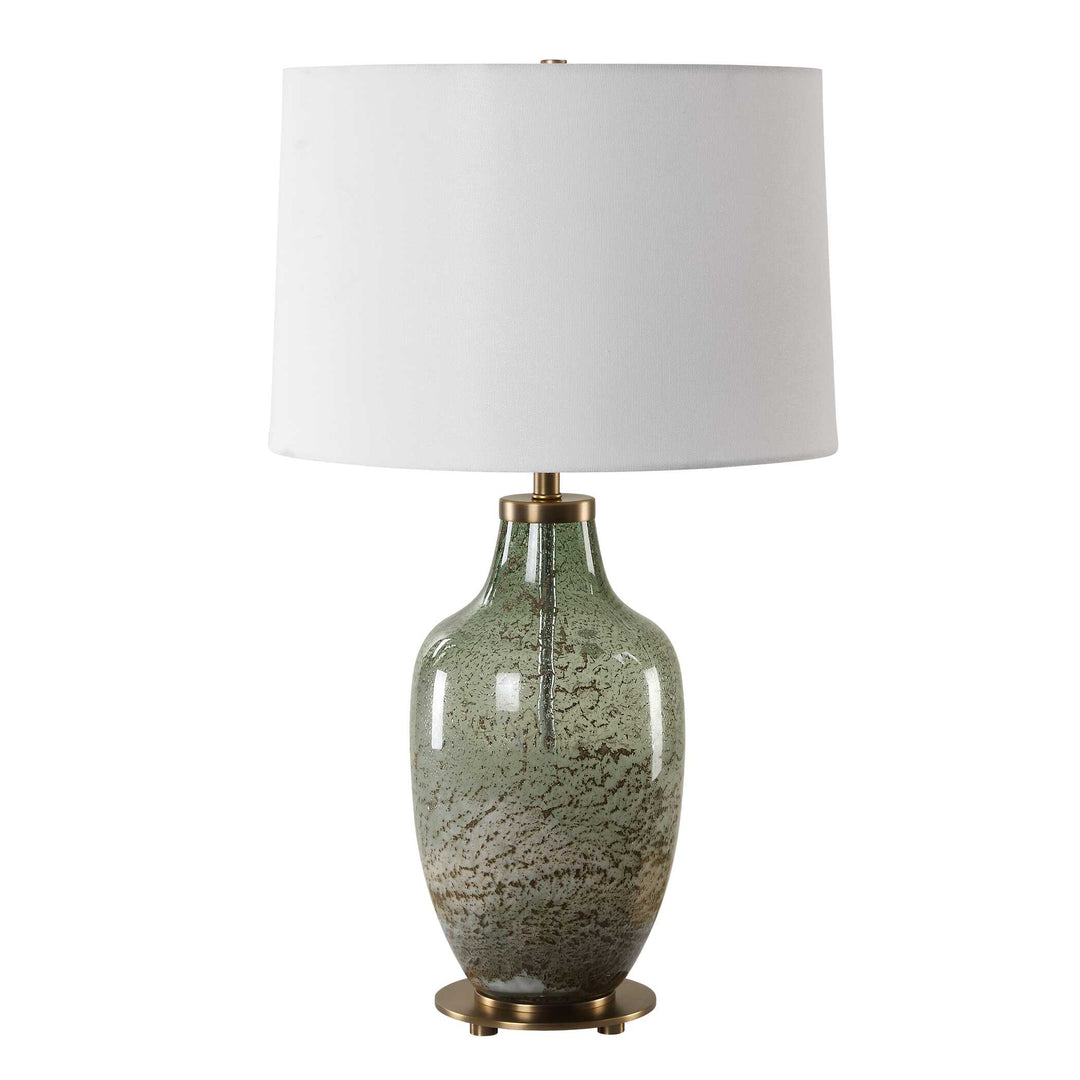 American Home Furniture Uttermost Chianti Olive Glass Table Lamp