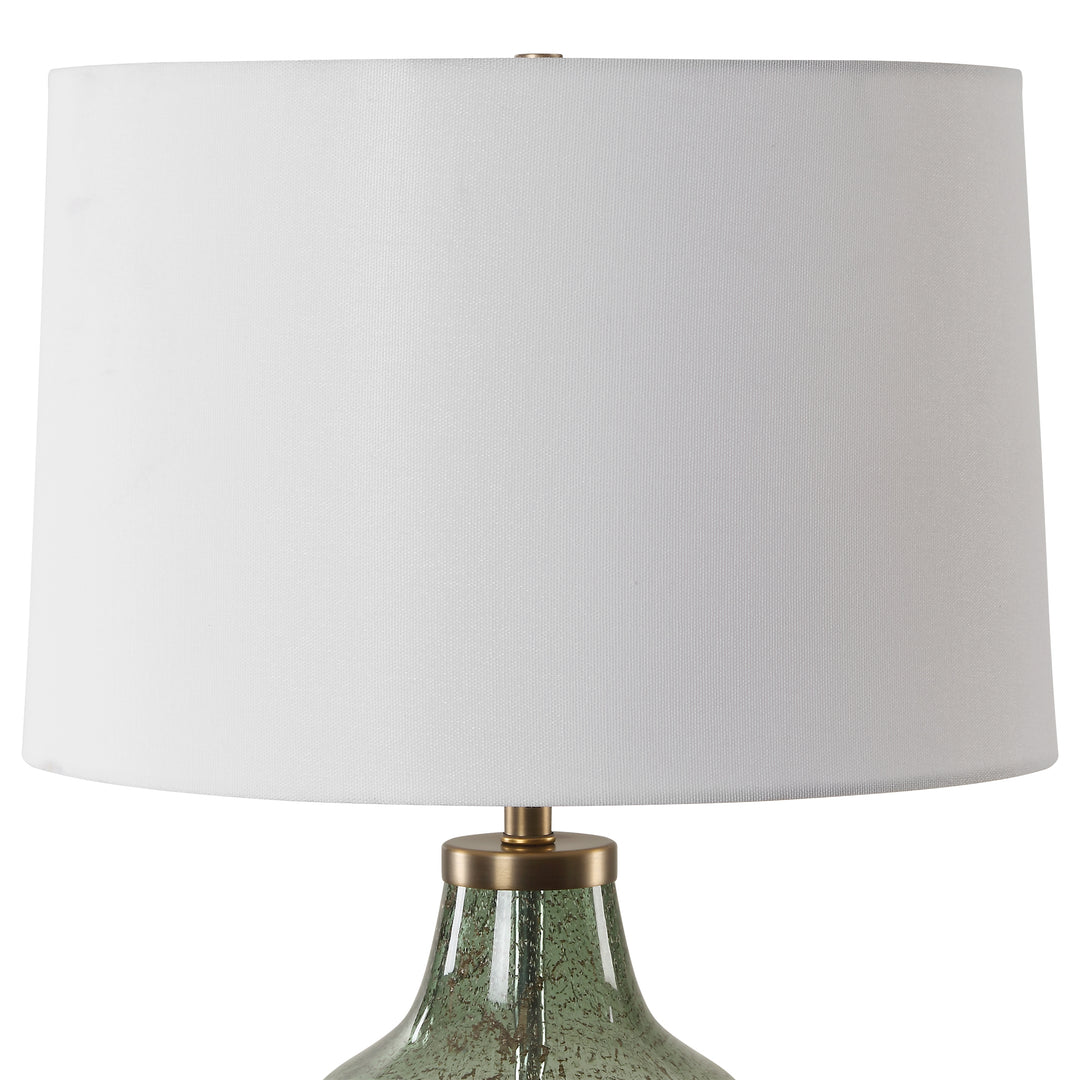 American Home Furniture | Uttermost - Chianti Olive Glass Table Lamp