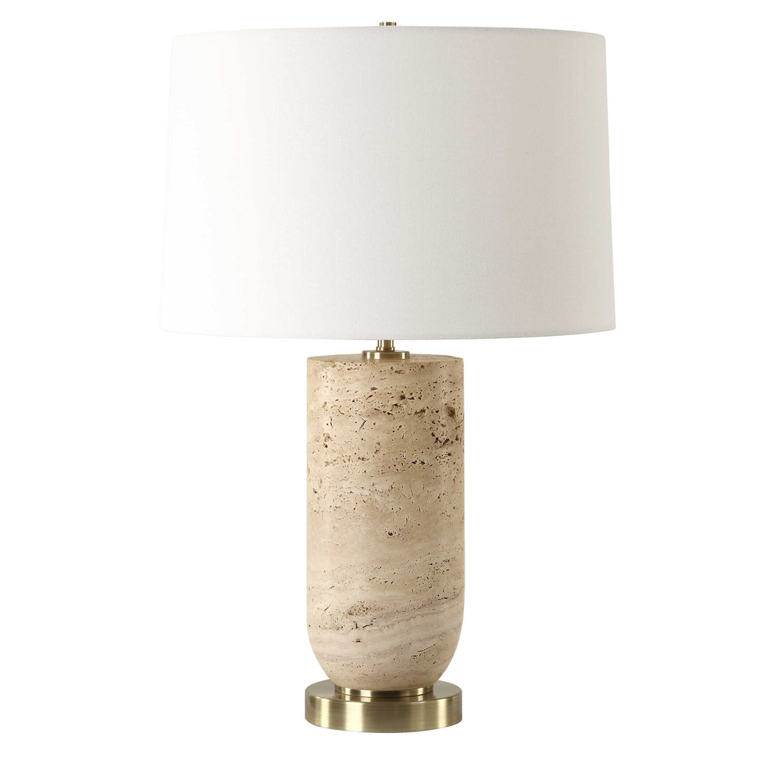 American Home Furniture Uttermost Aubrey Travertine Table Lamp