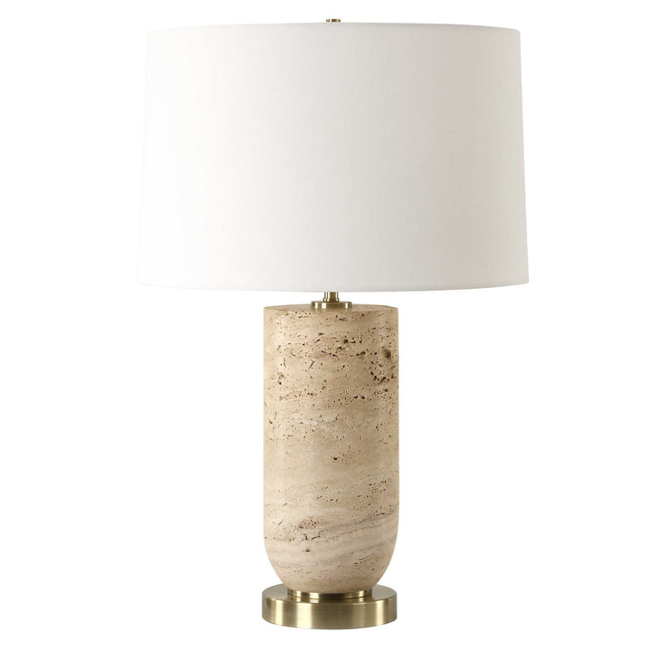 American Home Furniture Uttermost Aubrey Travertine Table Lamp