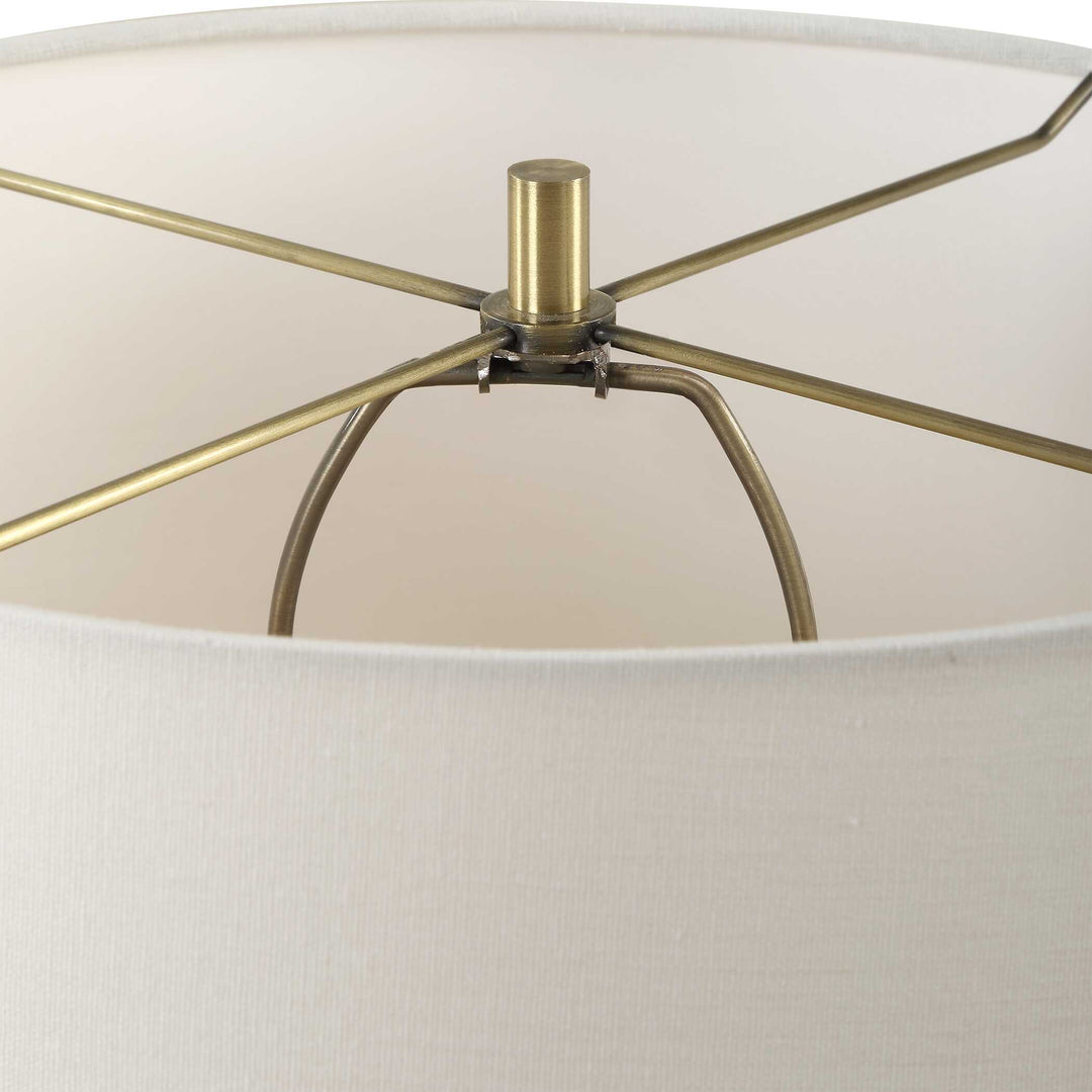 American Home Furniture Uttermost Aubrey Travertine Table Lamp