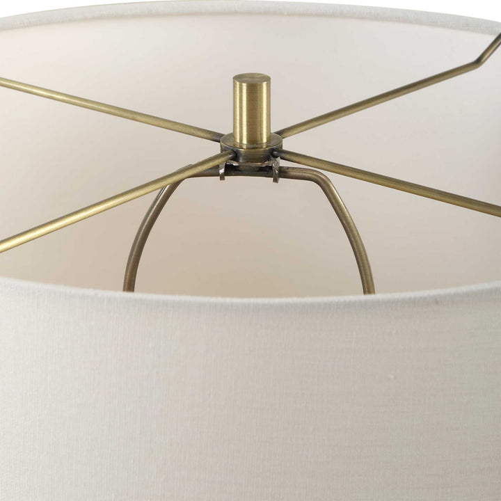 American Home Furniture Uttermost Aubrey Travertine Table Lamp