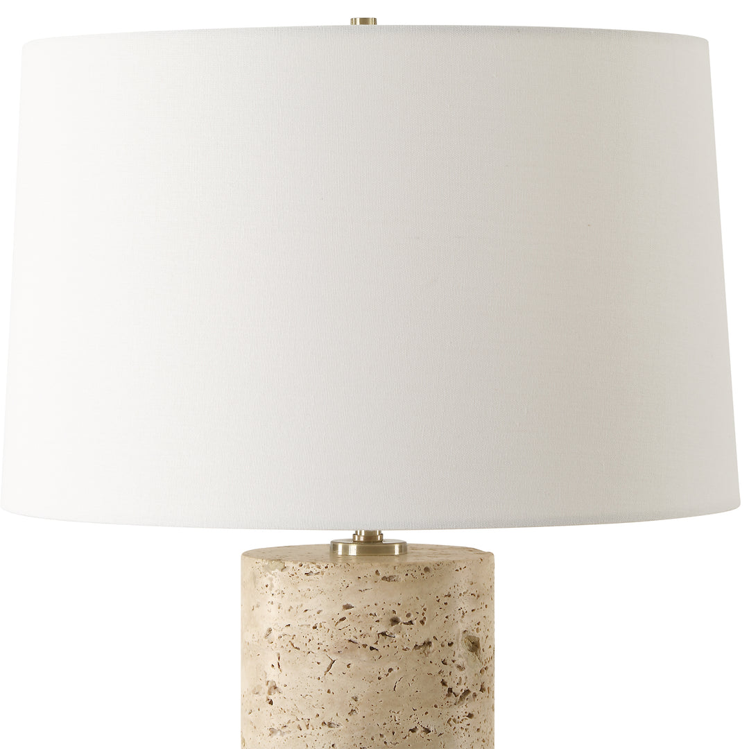 American Home Furniture | Uttermost - Aubrey Travertine Table Lamp