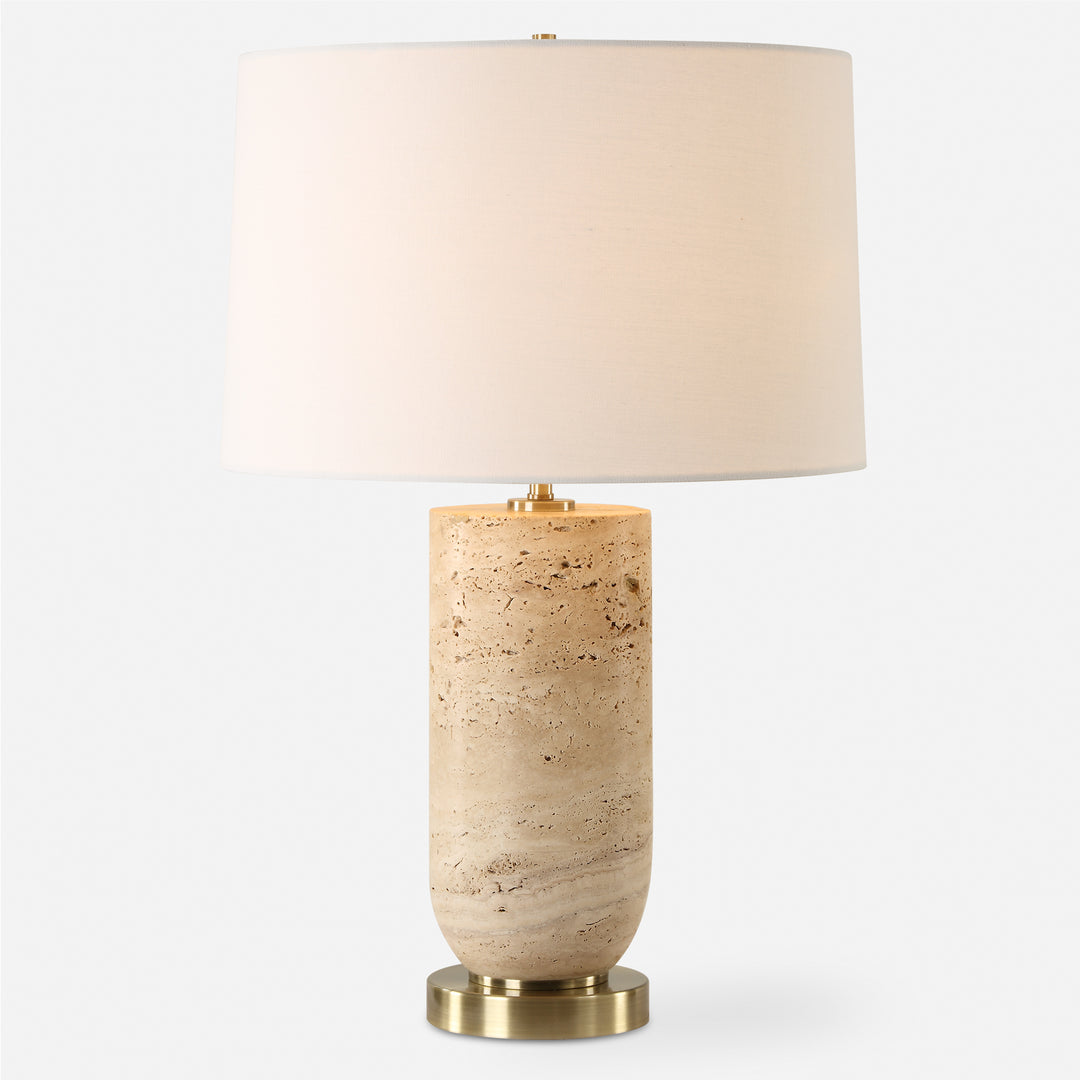 American Home Furniture | Uttermost - Aubrey Travertine Table Lamp