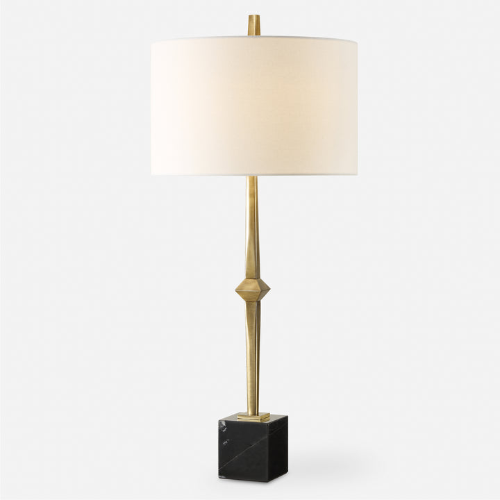 American Home Furniture | Uttermost - Suranne Antique Brass Table Lamp