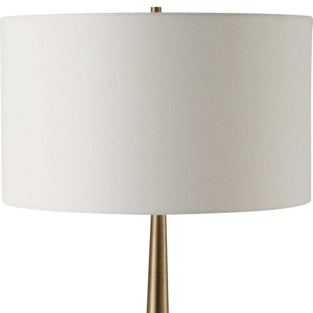 American Home Furniture Uttermost Faro White Marble Floor Lamp