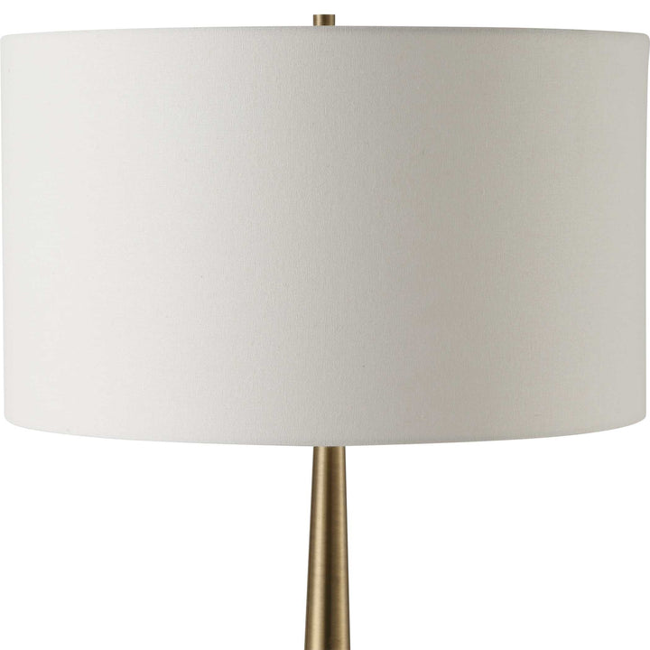 American Home Furniture Uttermost Faro White Marble Floor Lamp