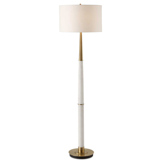 American Home Furniture Uttermost Faro White Marble Floor Lamp