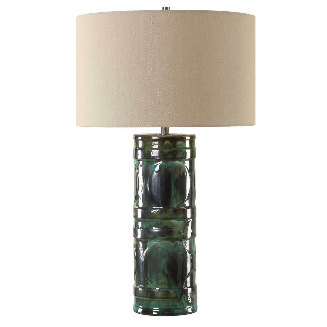 American Home Furniture Uttermost Loch Green Glaze Table Lamp