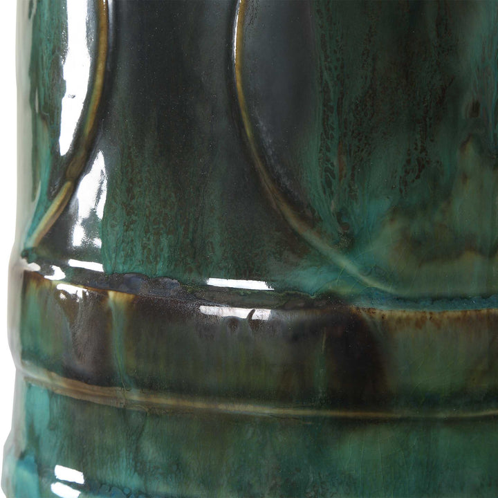 American Home Furniture Uttermost Loch Green Glaze Table Lamp