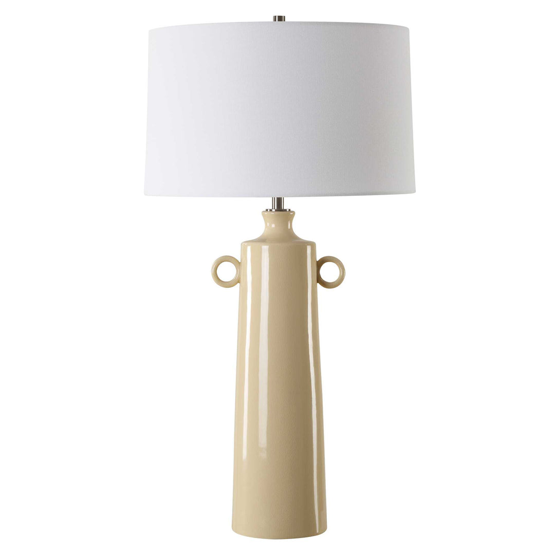 American Home Furniture Uttermost Florero Pale Yellow Table Lamp