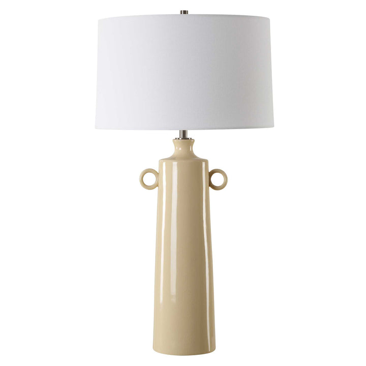 American Home Furniture Uttermost Florero Pale Yellow Table Lamp