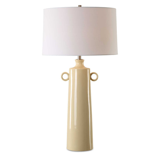 American Home Furniture Uttermost Florero Pale Yellow Table Lamp
