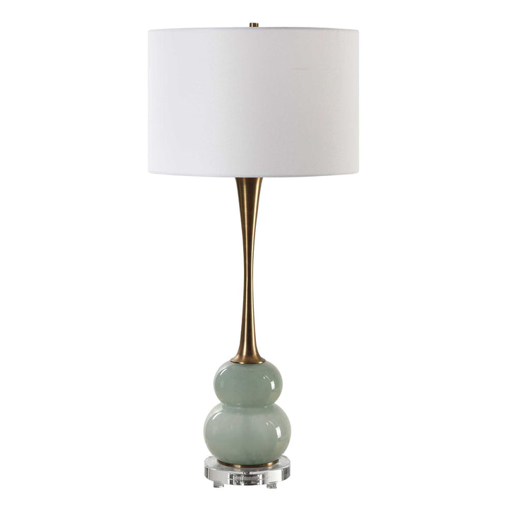 American Home Furniture Uttermost Sanctuary Green Gray Table Lamp