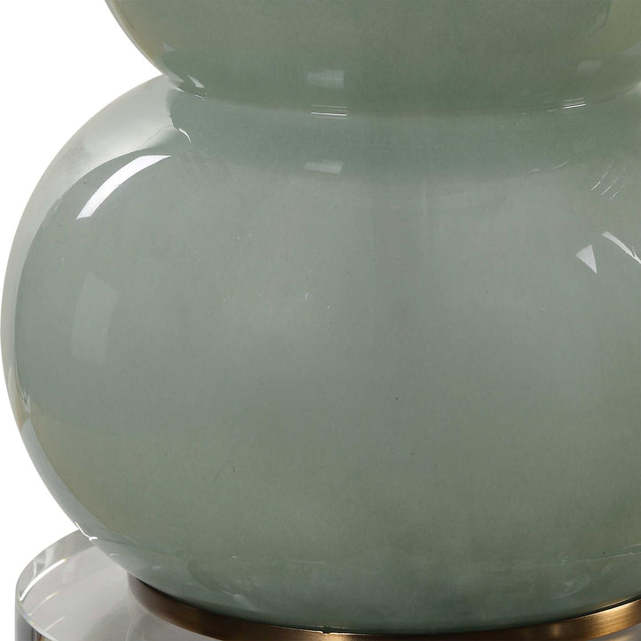 American Home Furniture Uttermost Sanctuary Green Gray Table Lamp