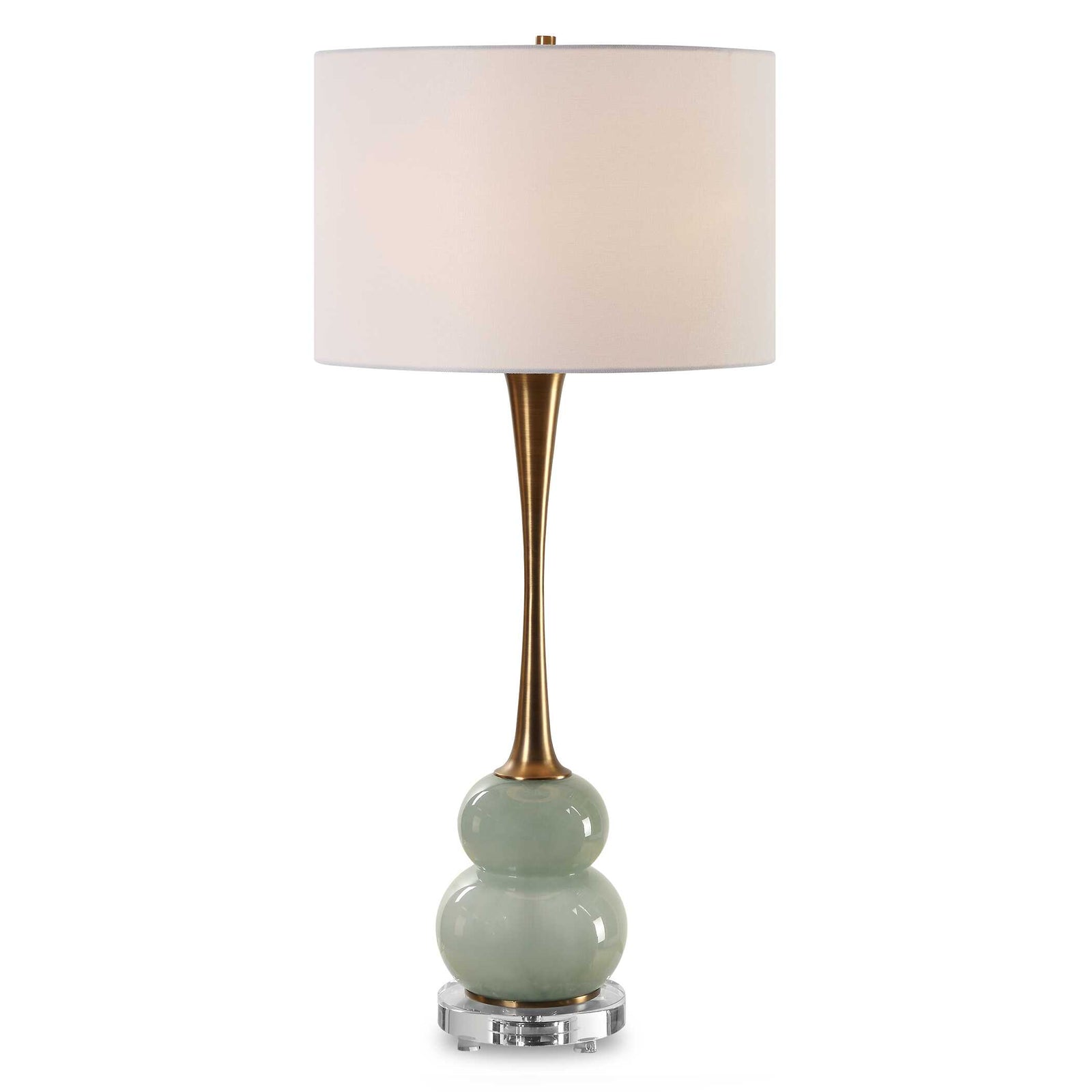 American Home Furniture Uttermost Sanctuary Green Gray Table Lamp
