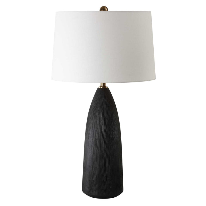 American Home Furniture Uttermost Jett Black Table Lamp